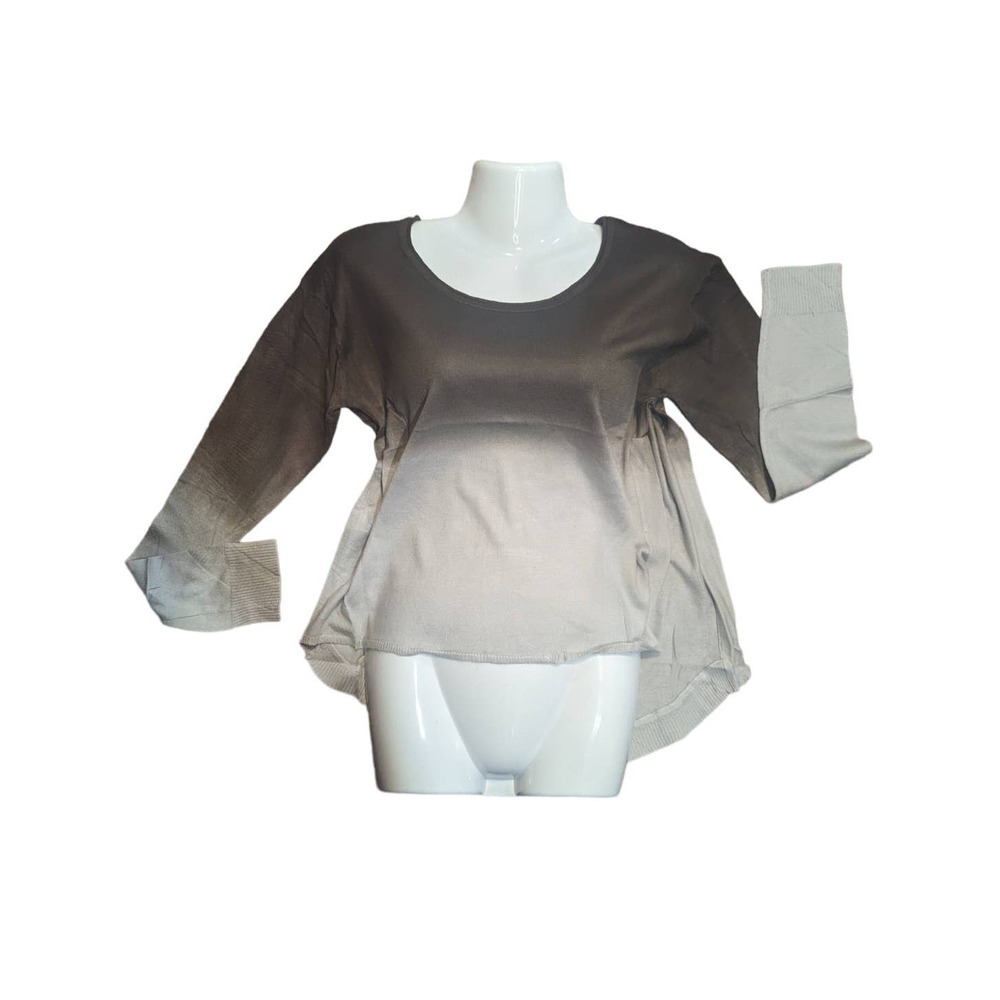 Uniq Women's ombre  brown/cream knit with an open side slit size s